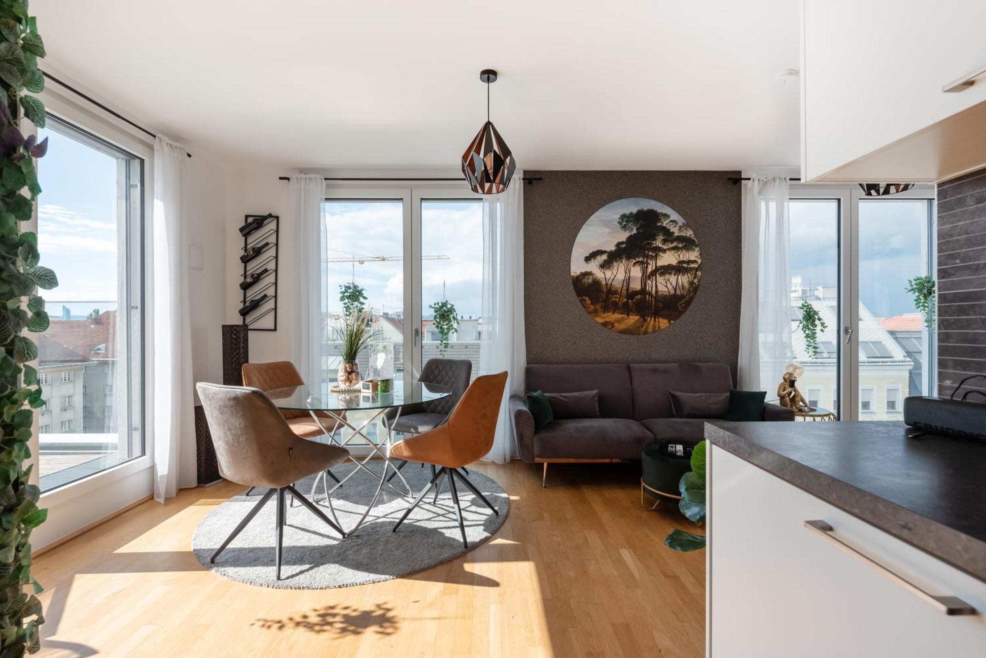 Apartament Mit Traumhafter Dachterrasse & Weitblick Wiedeń